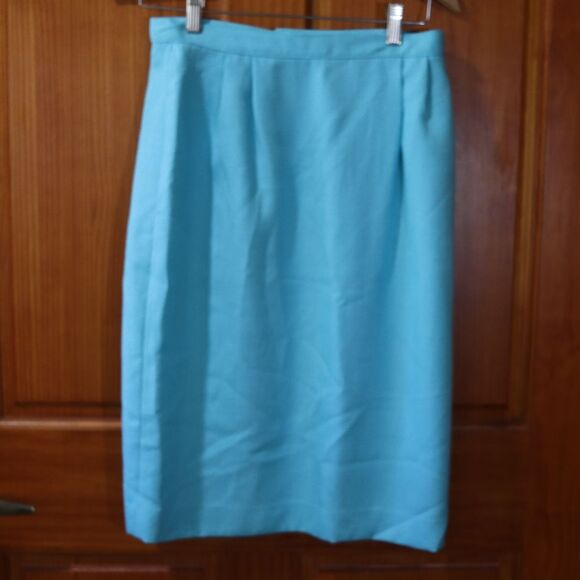 Kasper Vintage Blue Skirt Suit 10 - Picture 11 of 16